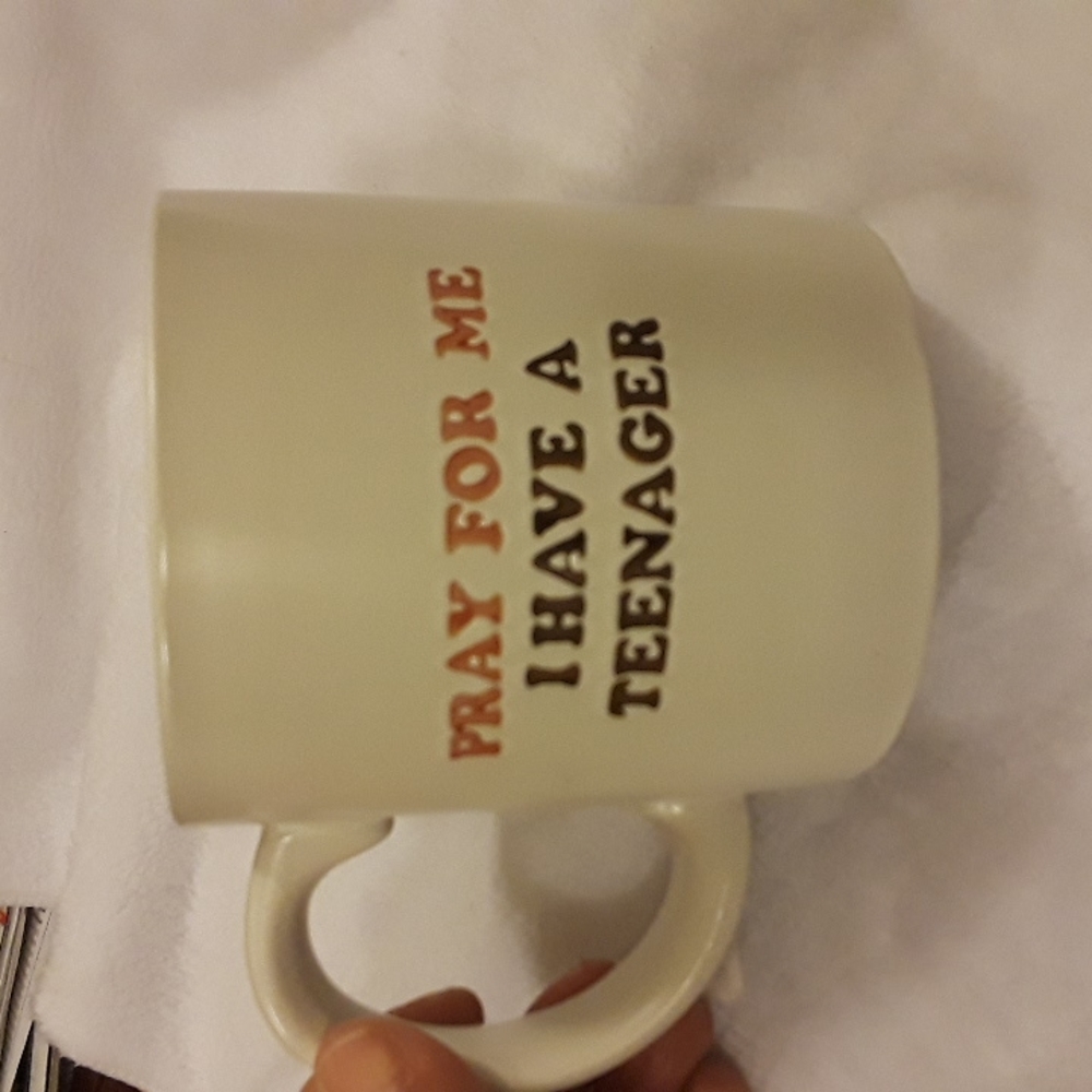 Dayspring Scripture Coffee Mug, Cream w/Brown letter Sripture,
